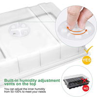 Mini propagateur plante graine plateau de démarrage serre humidité ventilé dômes Base Kit de jardinage avec matière plastique plateaux de semis