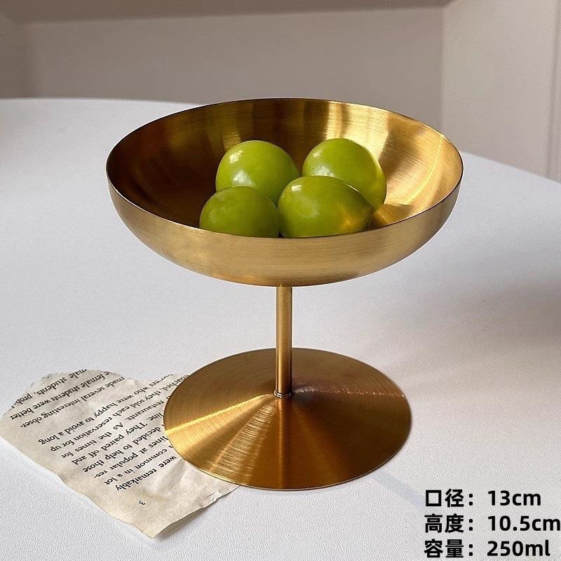Vaso para helado totalmente de acero [250ml] Dorado