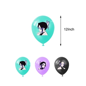 Décorations de fête d'anniversaire <span class=keywords><strong>Demon</strong></span> <span class=keywords><strong>Slayer</strong></span> Kochou Shinobu, ballons, fournitures de fête Kimetsu no Yaiba, <span class=keywords><strong>bannière</strong></span>, décoration de gâteau d'anime X4195 - Product Image 6