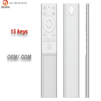 Control Remoto Universal de Aleación de Aluminio Ble Voice RCT5015 de 15 Teclas con Código de Aprendizaje para Proyector, TV y Automatización del Hogar a través de 2.4G