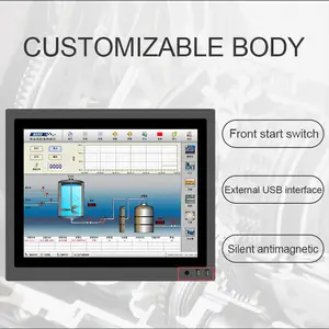 Düşük maliyetli 21.5 "i3/ i5/i7 dokunmatik ekran duvara monte pc gömülü endüstriyel tablet masaüstü bilgisayar sağlam hepsi bir arada PC
