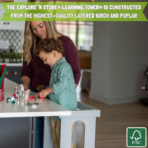 Tapis Antidérapant Compact Toddler Kitchen Montessori Tour d'Apprentissage en Bois Personnalisée pour <span class=keywords><strong>la</strong></span> <span class=keywords><strong>Cuisine</strong></span> et l'Apprentissage - Product Image 5