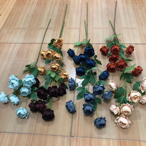 Lmetifp — <span class=keywords><strong>bouquet</strong></span> de pivoines artificielles en soie, arrangement de fleurs, 7 têtes pour mariage - Product Image 3