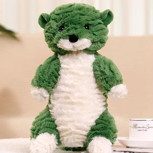 Grosir mainan berang-berang hijau mewah boneka binatang lucu lucu mewah untuk dekorasi rumah anak-anak hadiah pesta boneka berang-berang mewah - Product Image 4