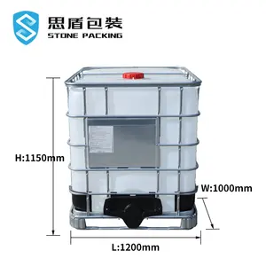 Factory price 1000L White square Food grade container chemical tank plastic