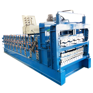 Roof Panel Roll Forming Machine Three Laminated <b>Tile</b> Machine TR5 Zinc Aluminium Roofing <b>Sheet</b> Roll Forming Machine - Product Image 1