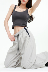 <span class=keywords><strong>Pantaloni</strong></span> Sportivi da <span class=keywords><strong>Donna</strong></span> Impermeabili ad Asciugatura Rapida, Joggers Larghi con Coulisse e Laccetti alla Caviglia, Casual a <span class=keywords><strong>Gamba</strong></span> <span class=keywords><strong>Larga</strong></span> - Product Image 6