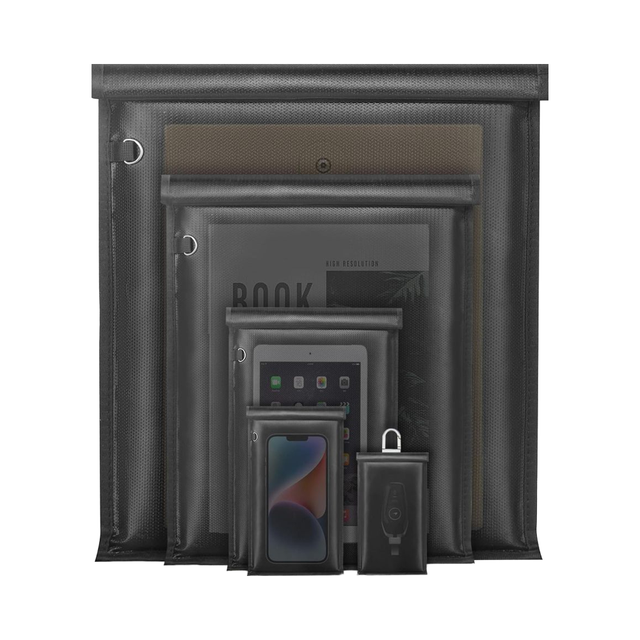2024 EMF Cage Pc signal Blocking Anti-tracking Anti-spying Laptop Rfid signal Blocking Pouch Faraday Emp Laptop Bag