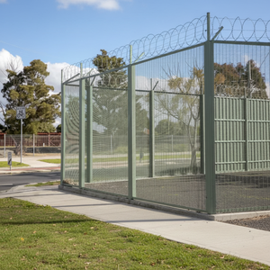 Paneles de Malla Antirrobo 358 Galvanizados de Visión Clara, Anti-Escalada, de 4mm de Grosor, con Revestimiento de Hierro de Baja Resistencia Eléctrica, de 6 Pies para Construcción - Product Image 3