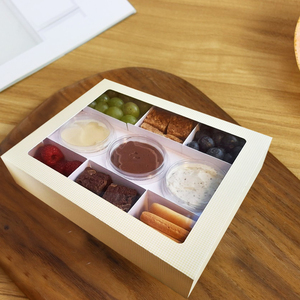 Fenêtre de <span class=keywords><strong>plateau</strong></span> de restauration en carton pour <span class=keywords><strong>brunch</strong></span> pâturage emballage alimentaire feuille d'or en relief mat personnalisable pour chewing-gum cosmétiques - Product Image 2