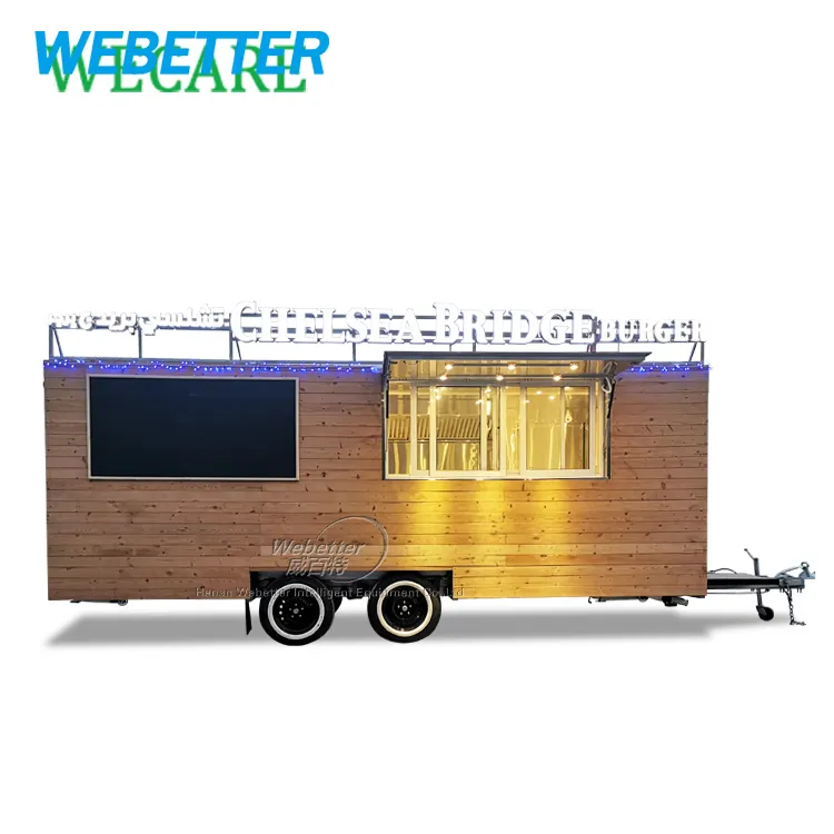 WEBETTER Commercial Catering concessione Mobile Pizza forno rimorchio Mobile Pizza BBQ Food Truck con cucina completa in vendita Usa