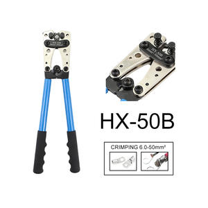 Outil de sertissage de connecteurs de fils non isolés de précision HX-50B 10-0AWG 6-50mm² SC 60 pièces, à pression à froid, le plus vendu - Product Image 3