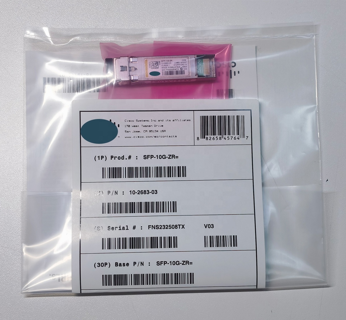10GBASE-ZR/ZW Compatible SFP-10G-ZR Optical Transceiver Module