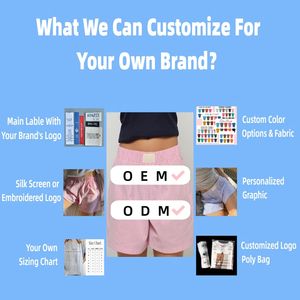 Shorts de Algodón con Cordones y Encaje Personalizados con Logotipo, Shorts con Ribete de Encaje, Ropa Interior, Shorts de Encaje para <span class=keywords><strong>Mujer</strong></span> - Product Image 4