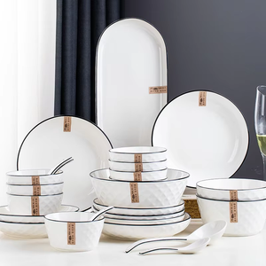 Modern Ceramic Flat Plate for Western <b>Tableware</b> for Party Cake Dessert Sushi Steak Bread Tray Serving - Product Image 1