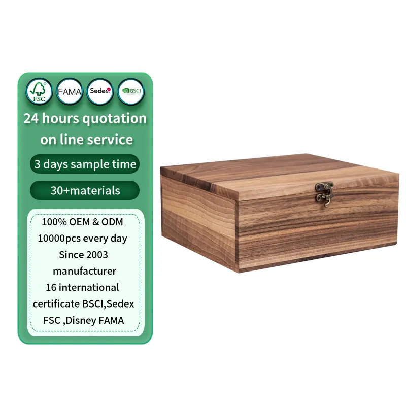 Customized wooden box Engraved Jewelry case wooden Keepsake Box wood gift packaging storage box