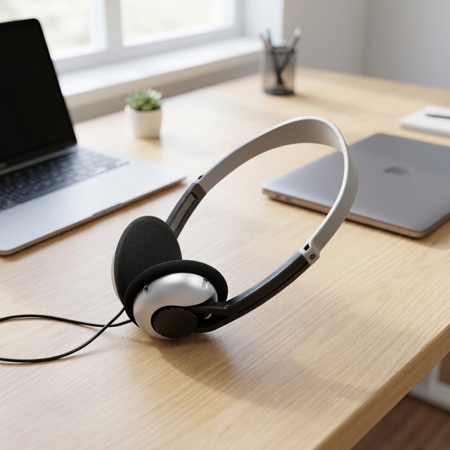 OEM Factory Model Wired Dynamic Driver Over-ear Stereo Sound Computer Headphone MIC Volume Control 1.2m Cord Mobile Phone Travel