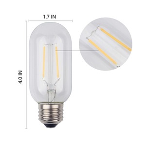 <span class=keywords><strong>Ampoule</strong></span> vintage à intensité variable, équivalent <span class=keywords><strong>40W</strong></span>, T14/T45, <span class=keywords><strong>ampoule</strong></span> tubulaire <span class=keywords><strong>LED</strong></span>, 4W, 2700K, blanc chaud, style Edison antique, ampoules à <span class=keywords><strong>filament</strong></span> <span class=keywords><strong>LED</strong></span> - Product Image 6