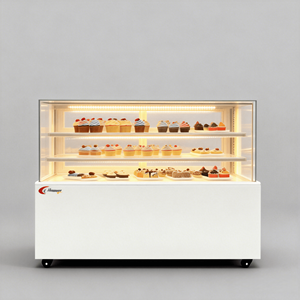 <span class=keywords><strong>Vitrine</strong></span> <span class=keywords><strong>réfrigérée</strong></span> commerciale de haute qualité <span class=keywords><strong>pour</strong></span> produits frais, réfrigérateur de présentation de gâteaux <span class=keywords><strong>pour</strong></span> boulangeries - Product Image 1