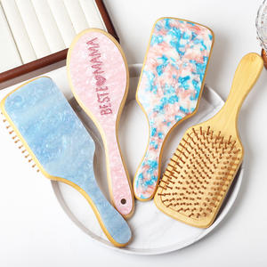 Cojín de aire de dientes anchos Masaje de cabeza Peine para el cabello Mujeres Peinado Acetato Cepillo para el cabello - Product Image 3