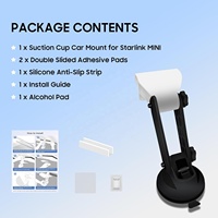 Support de fixation pour voiture Starlink Mini à ventouse pour tableau de bord, base adhésive, angle réglable, support stable pour SUV/VR/Bateau
