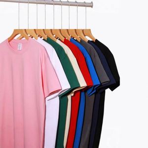 ออกแบบเสื้อยืดผ้าฝ้าย 100% เนื้อผ้านุ่ม สกรีนโลโก้ได้ตามต้องการ เสื้อยืดเปล่าสำหรับผู้หญิงและผู้ชาย ไซส์พลัส - Product Image 5