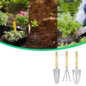 Vente chaude Confortable Manche En Bois Râteau Bêche <span class=keywords><strong>Pelle</strong></span> 5 Pièces Ensemble D'outils De Jardin Avec Sac De <span class=keywords><strong>Rangement</strong></span> - Product Image 5