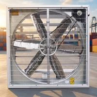 Ventilateur d'extraction à poussoir-tiroir haute performance en tôle galvanisée robuste à lamelles automatiques