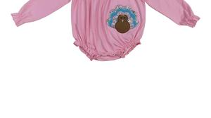 Haute qualité Thanksgiving OOTD barboteuse pour bébé filles broderie si mignon dinde rose manches longues Boutique en gros Offre Spéciale RTS - Product Image 2