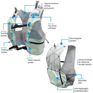 Chaleco de Running Resistente al Agua, Mochila de Ciclismo con Almacenamiento, Hidratación Personalizada, para Motociclismo, Montañismo, Senderismo, Bolsas para Correr al Aire Libre - Product Image 3