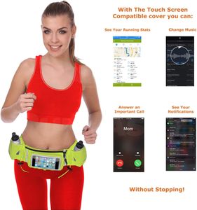 Free Sample <b>Water</b> Proof Sports Running Exercise Hydration Holder Waist Bag Pack Belt Pouch Running Belt With <b>Water</b> <b>Bottle</b> - Product Image 3