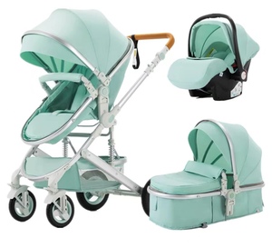 Siège <span class=keywords><strong>auto</strong></span> poussette pour enfants de 3 ans, en lin, quatre roues, pliable, absorption des chocs, cadre en alliage d'aluminium, capacité de charge de 20 kg - Product Image 5