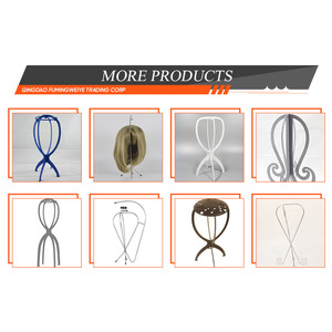 Prezzo ragionevole a prova di corrosione metallo parrucca di stoccaggio supporto facile da montare per la casa organizzazione parrucca - Product Image 5