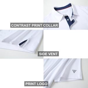 เสื้อโปโลผู้ชาย Maelreg แขนสั้น แห้งเร็ว ผ้าถัก สำหรับเล่นกอล์ฟ - Product Image 4