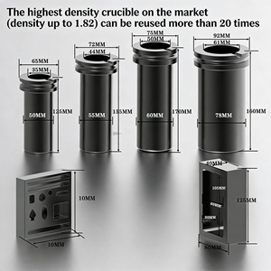 Fourneau de fusion de métaux en acier inoxydable de petite taille, haute température, 220V, capacité 1-3kg, pour or, argent, cuivre, aluminium - Product Image 4