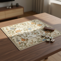 Tapis de table de mahjong pliable spécial transfrontalier Duolian en caoutchouc antidérapant insonorisant et anti-bruit, facile d'entretien, moderne