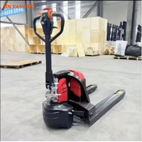 Chariot élévateur à palettes entièrement électrique JIN YANG HU, best-seller, 2T 3T, avec batterie au plomb-acide et pneus en PU pour entrepôt et chantier