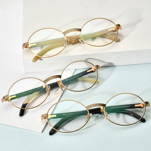 Kính mắt nam Borregls Buffalo Horn, thiết kế thời trang, kiểu <span class=keywords><strong>oval</strong></span>, gọng kính cao cấp, chất lượng cao, hàng hiệu, mã 7550178 - Product Image 2