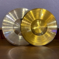 Disques vinyles personnalisés argentés de 7, 10 et 12 pouces pour la réplication et l'impression de disques, disques vinyles dorés, argentés, platine et or
