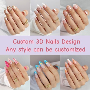 Fournisseurs de faux ongles sur mesure OEM ODM, design 3D chromé, pailleté, mat, peinture, faux ongles, étiquette privée, ongles artificiels - Product Image 3
