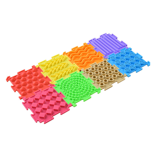 8 Piezas de Tapetes Sensoriales para <span class=keywords><strong>Autismo</strong></span>, Tapete de Juego de Silicona Texturizada No Tóxica, Baldosas de Masaje para Niños y Adultos, Alivio del Estrés - Product Image 6
