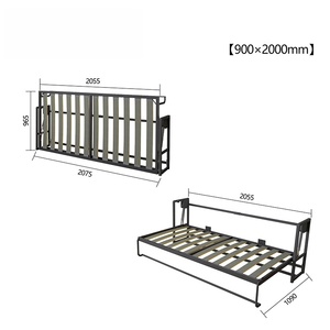 Nuovo Design Letto Pieghevole Orizzontale Multifunzionale Singolo Portatile Meccanismo per Letti Pieghevoli per Bambini - Product Image 4
