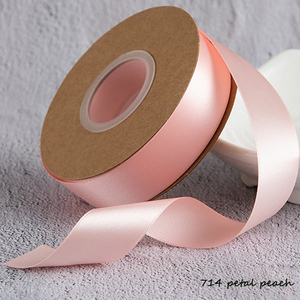 Ruban en polyester <span class=keywords><strong>satin</strong></span>é de 25 mm, <span class=keywords><strong>couleur</strong></span> personnalisée, 1 pouce, pour emballage cadeau - Product Image 3