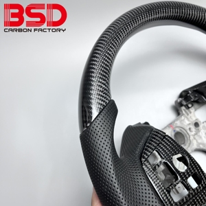 BSD Carbon pour TLX Custom JDM Brand New Racing Style Volant chauffant en fibre de carbone véritable - Product Image 6