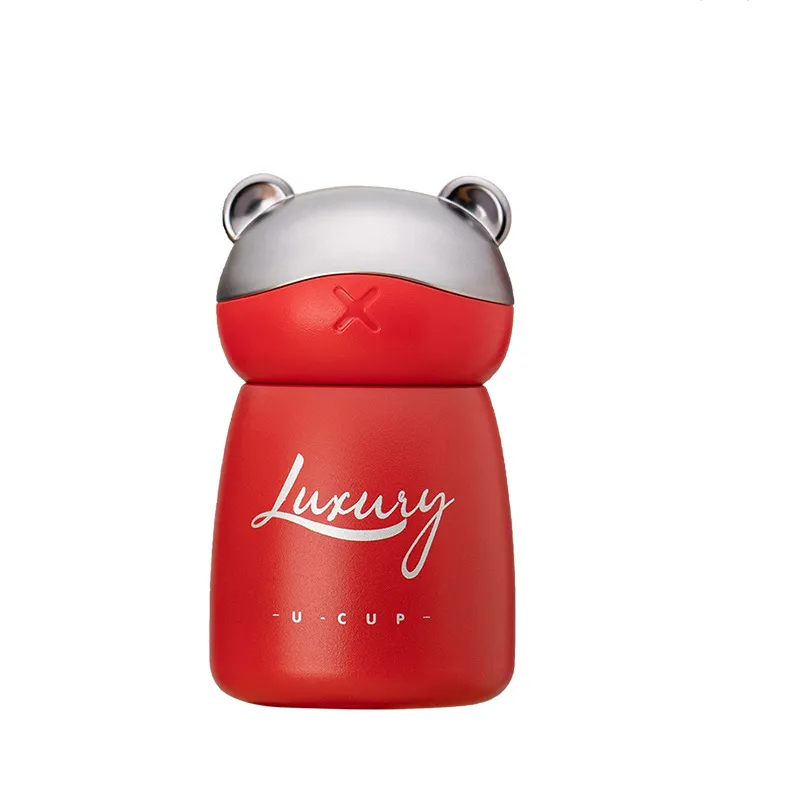 Nouveau mignon petit pendentif ours tasse à café 120ML en acier inoxydable cadeau portable thermos tasse Mini poche bouteille d'eau pour les filles