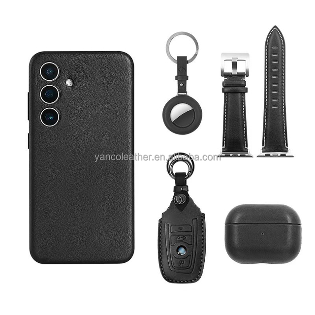 Cowhide Shockproof Lightweight Eco-Friendly Leather case Phone Genuine Leather Phone case Perfect Fit for S23 S24 S26 Ultra