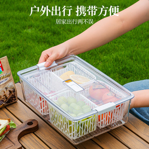 Food Storage Container Rectangle Large Capacity Clip-on Lid For Camping Outdoor Use - Product Image 3