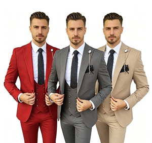 Nouvel ensemble de costume <span class=keywords><strong>décontracté</strong></span> croisé trois pièces style 2026 – Tenue de <span class=keywords><strong>mariage</strong></span> pour témoin et marié – Ensemble de costume grande taille - Product Image 1
