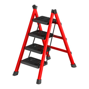 Prezzo basso multifunzione un tipo A scala in miniatura pieghevole scala a gradini in plastica 3 gradini in acciaio nero scala sgabello - Product Image 5