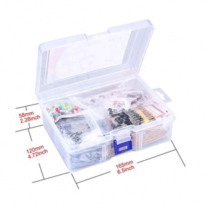 6 Kinds Components <b>Kit</b> Resistance Electrolysi Capacitor Triode Diode To-92 LED Mixed <b>DIY</b> Repair Experiment Electronic Components - Product Image 4